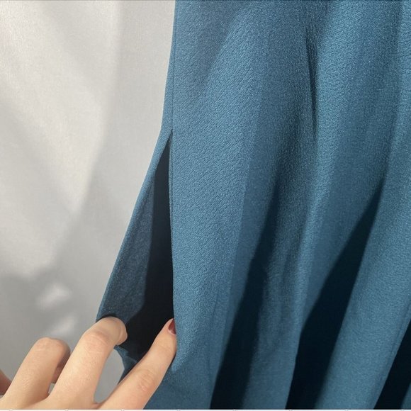 NWT $182 Dress the Population [ Large ] Catalina Fit & Flare Dress Peacock #Q292 - Picture 13 of 13